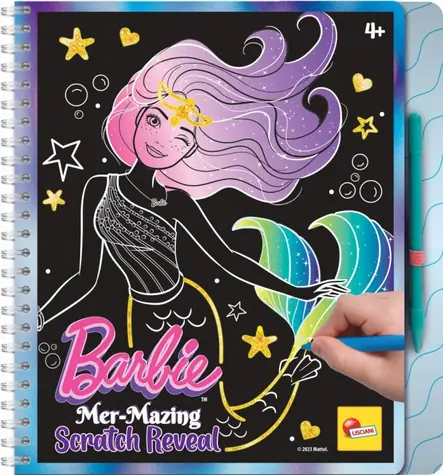 Szkicownik Liscianigioch Barbie Mer-Mazing zdrapka / od 4 lat