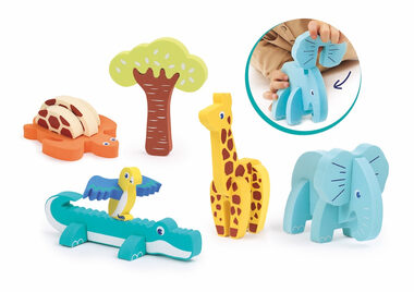 Puzzle piankowe Ludi 3D Zwierzęta / od 10 miesiąca