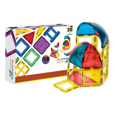 Playmags Płytki magnetyczne 3D Dome Playmags 164 / 28 części / od 3 lat