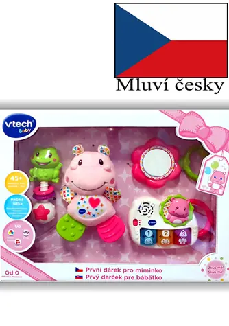 VTech Pierwszy prezent dla dziecka różowego / wersja CZ / od 0 miesiąca 