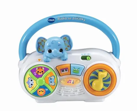Radio VTech ze zwierzętami / wersja CZ / od 6 miesięcy 