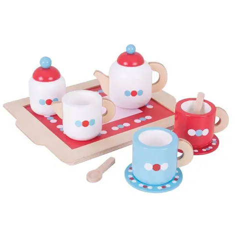 Bigjigs Toys Serwis do herbaty w kropki / od 3 lat