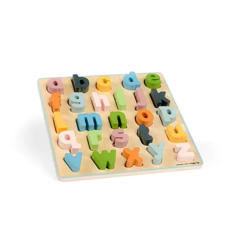 Bigjigs Toys Drewniane puzzle małe litery - abc / od 18 miesiąca