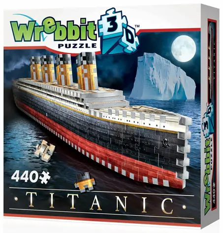 Puzzle 3D WREBBIT Titanic / 440 elementów / od 14 lat 
