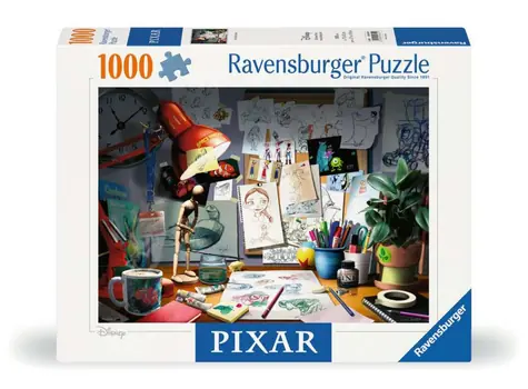 Ravensburger Disney Pixar: Stół artysty / 1000 sztuk / od 14 lat