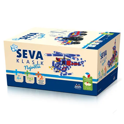 Zestaw konstrukcyjny SEVA Classic The Biggest / 1162 części / od 4 lat
