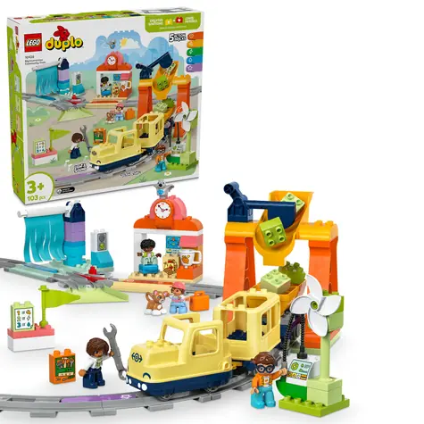 LEGO® DUPLO® 10428 Duży interaktywny pociąg społecznościowy / Liczba elementów: 103 / od 3 lat