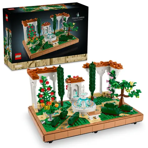LEGO® Icons 10359 Ogród z fontanną / Liczba elementów: 1302 / od 18 lat