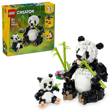 LEGO® Creator 3w1 31165 Dzikie zwierzęta: Rodzina Pand / Liczba elementów: 626 / od 8 lat