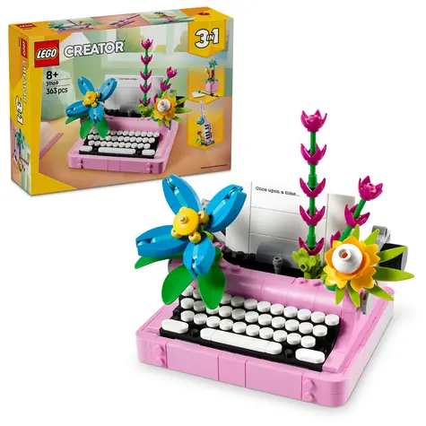 LEGO® Creator 3 w 1 31169 Maszyna do pisania z kwiatami / Liczba elementów: 363 / od 8 lat