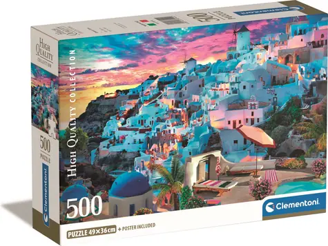 Clementoni PUZZLE Widok Grecji / 500 elementów / od 10 lat