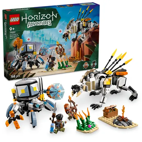 LEGO® Horizon Adventures™ 77037 Aloy i Varl kontra Shell-Walker i Sawtooth / Liczba elementów: 768 / od 9 lat