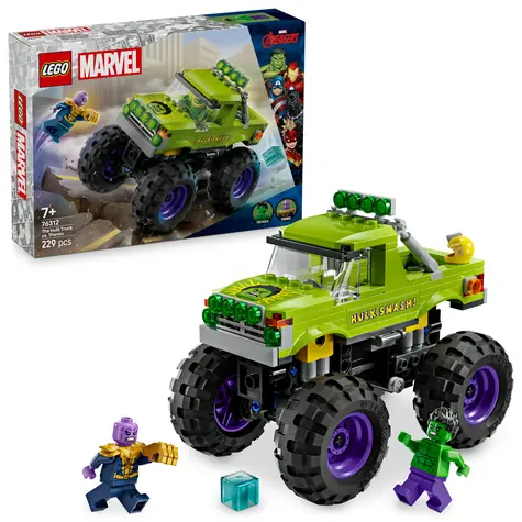 LEGO® MARVEL 76312 Ciężarówka Hulka kontra Thanos / Liczba elementów: 229 / od 7 lat