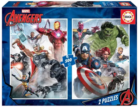 Educa Puzzle Avengers / 2x500 elementów / od 10 lat