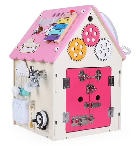 2Kids Toys Tablica aktywności Mały domek różowy / od 3 lat