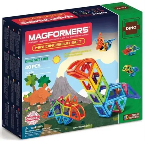Zestaw MAGFORMERS Mini Dinozaur 40 elementów