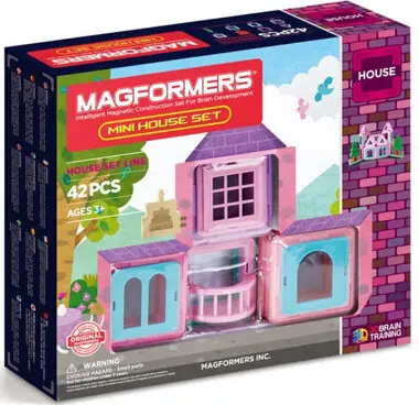 Zestaw MAGFORMERS Mini House 42 elementy