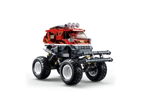 Sluban Power Bricks Rozciągliwe czerwone Off-Road GO