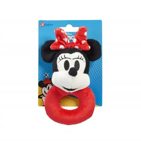 Grzechotka pluszowa Myszka Minnie Rainbow / 0+
