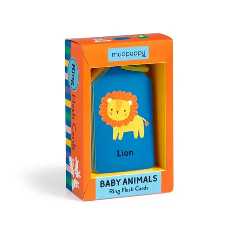 Karty Mudpuppy Baby Animals na kółku 26 szt. / od 1 roku 