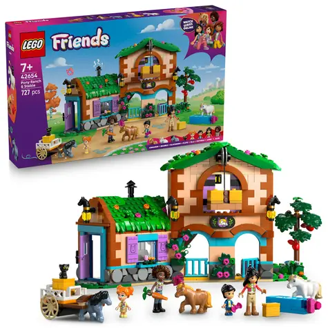 LEGO® Friends 42654 Ranczo i stajnia dla kucyków / Liczba elementów: 727 / od 7 lat