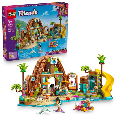 LEGO® Friends 42673 Rodzinne wakacje na plaży / Liczba elementów: 1140 / od 8 lat