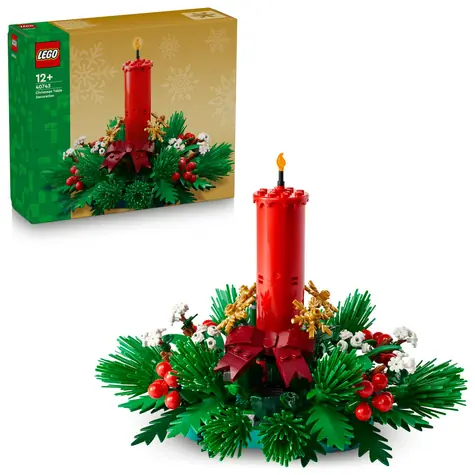LEGO® Iconic 40743 Świąteczna dekoracja stołu / Liczba elementów: 433 / od 12 lat