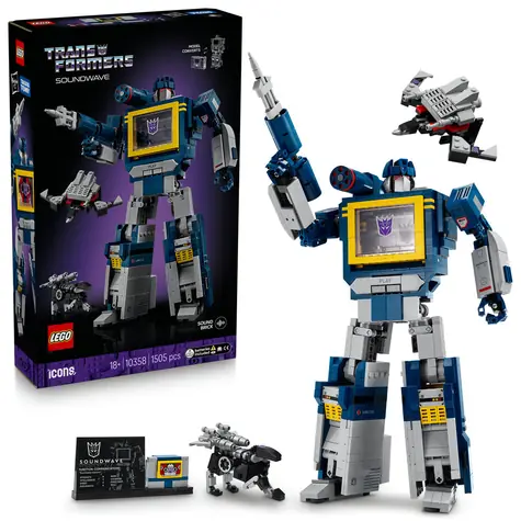 LEGO® Icons 10358 Transformers: Soundwave / Liczba elementów: 1505 / od 18 lat