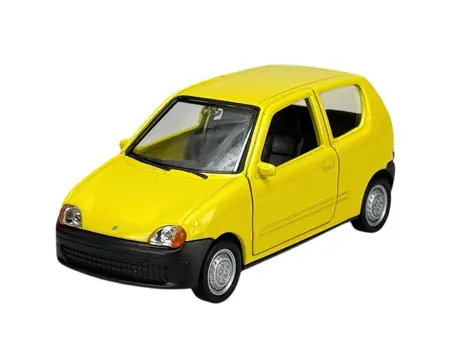 Welly Fiat Seicento 1:34 żółty / od 3 lat