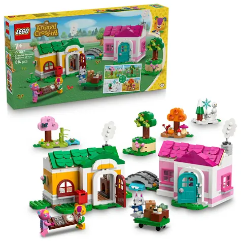 LEGO® Animal Crossing™ 77057 Kreatywne domy: Pory roku zabawy / Liczba elementów: 814 / od 7 lat