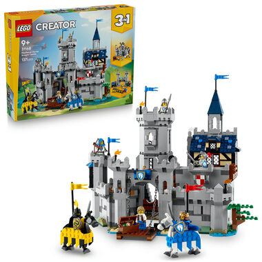LEGO® Creator 3w1 31168 Średniowieczny zamek i rycerze na koniach / Liczba elementów: 1371 / od 9 lat