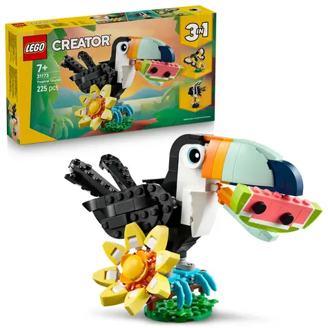 LEGO® Creator 3 w 1 31173 Dzikie zwierzęta: Tukan tropikalny / Liczba elementów: 225 / od 7 lat