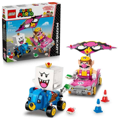 LEGO® Super Mario™ 72038 Mario Kart™ - Wario i Król Boo / Liczba elementów: 512 / od 8 lat