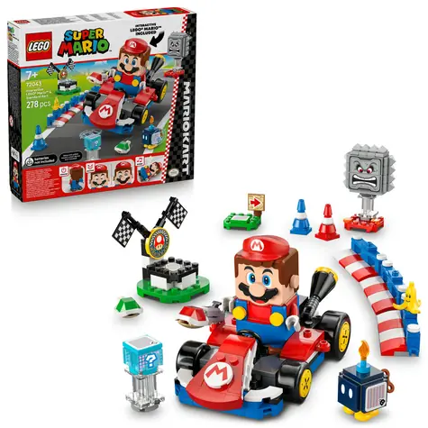 LEGO® Super Mario™ 72043 Mario Kart™ - Interaktywny LEGO® Mario™ i standardowy gokart / Liczba elementów: 278 / od 7 lat