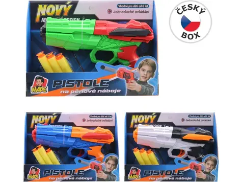 MaDe 00458 - Pistolet na miękkie kule, 20 cm