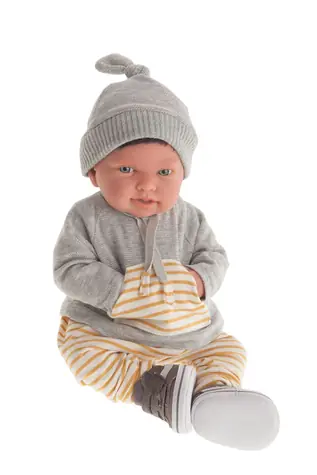 Antonio Juan 80111 SWEET REBORN Pipo - realistyczna lalka niemowlęca z miękkim materiałem - 40 cm / od 14 lat