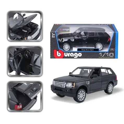 Bburago Range Rover Sport Czarny / skala 1:18