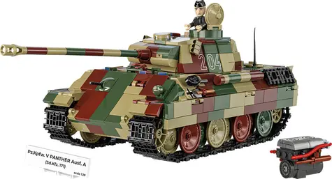 Cobi 2654 II WW Pz.Kpfw. W PANTHER Ausf. A, 1:28, 1152 tys., 1 f