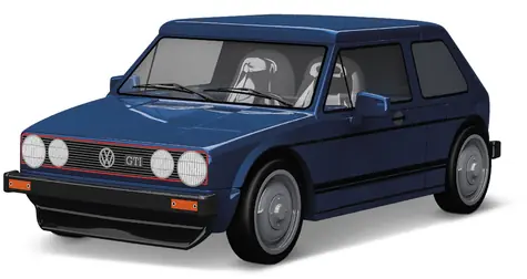 Cobi 24615 Volkswagen GOLF GTI 1976, 1:35, 68 KM