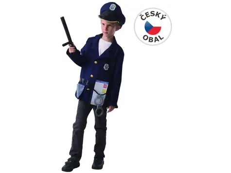 MaDe 09350 - Sukienka karnawałowa - policjant, 130 - 140 cm