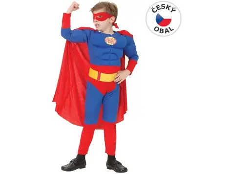 MaDe 55462 - Kostium karnawałowy - Superbohater, 120-130 cm