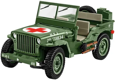 Cobi 2806 Willys MB Ambulans / 1131 elementów / 1:12 / od 10 lat