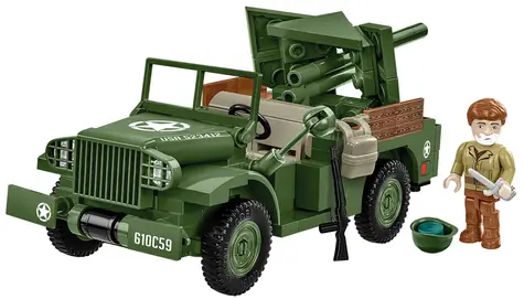 Cobi 3116 II WW 37 mm GMC M6 Fargo / 230 kostek / 1 figurka / 1:35 / od 7 lat