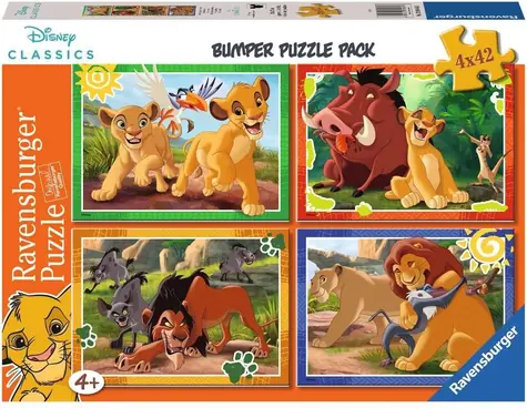Ravensburger Disney: Król Lew / 4x42 elementy / od 4 lat