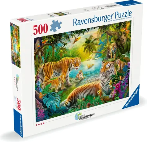 Ravensburger Tiger Oasis / 500 elementów / od 14 lat