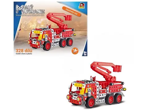 MaDe 08340 Mały mechanik straż pożarna z platformą / 327 elementów / od 8 lat