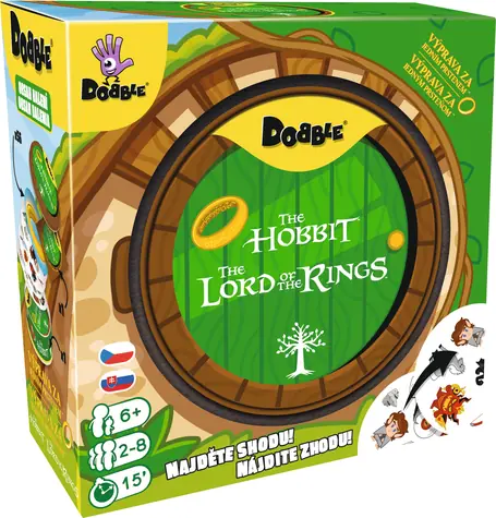 Asmodee Dobble W poszukiwaniu Jedynego Pierścienia / Liczba graczy: 2-8 / od 6 lat