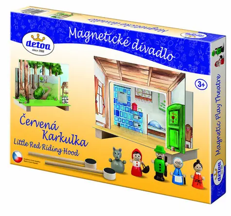 Magnetyczny teatr dziecięcy Detoa - Czerwony Kapturek