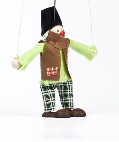 Gerlich Drewniany marionetka Rabuś Edvard
