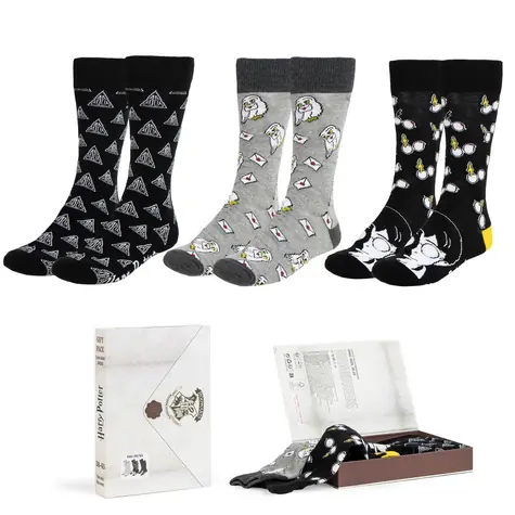 Skarpetki Harry Potter 3 pary / rozmiar 36-43